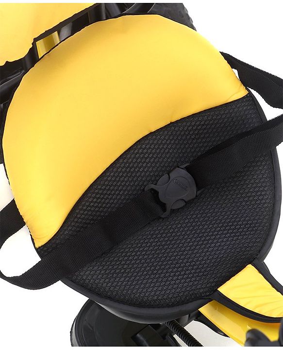 Babyhug Plug & Play Gladiator Tricycle With Parental Push Handle & Cushion Seat - Yellow