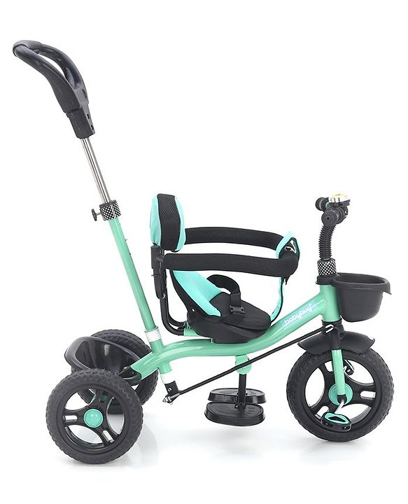 Babyhug Plug & Play Gladiator Tricycle With Parental Push Handle & Cushion Seat - Yellow