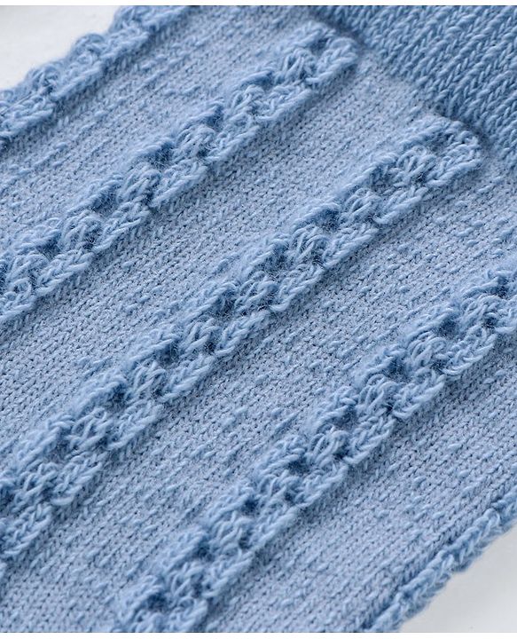 Cutewalk By Babyhug Anti Bacterial Ankle Length Non Terry Socks Striped Design Pack of 3- Blue