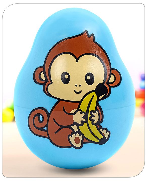 Babyhug Dog Musical Push and Shake Roly Poly| Wobbling Bell Sounds For 0 Months+| Child Safe Material| Gifting Toy| BIS Certified