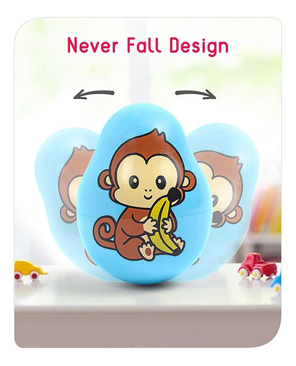 Babyhug Dog Musical Push and Shake Roly Poly| Wobbling Bell Sounds For 0 Months+| Child Safe Material| Gifting Toy| BIS Certified