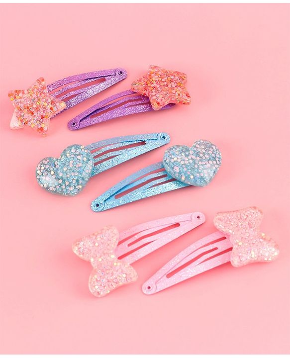 Babyhug Snap Clips Pack of 6 - Multicolor