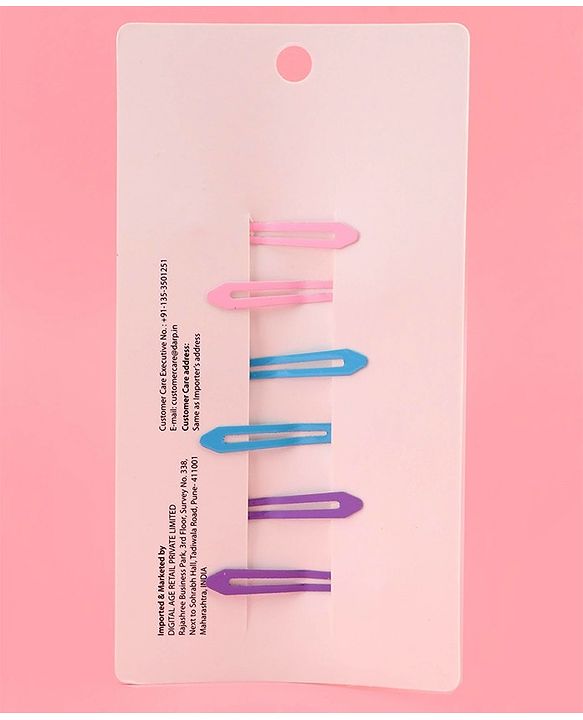 Babyhug Snap Clips Pack of 6 - Multicolor
