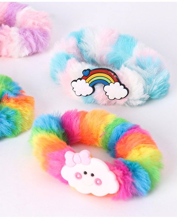 Babyhug Rubber Bands & Scrunchies Sets Free Size- Multicolor