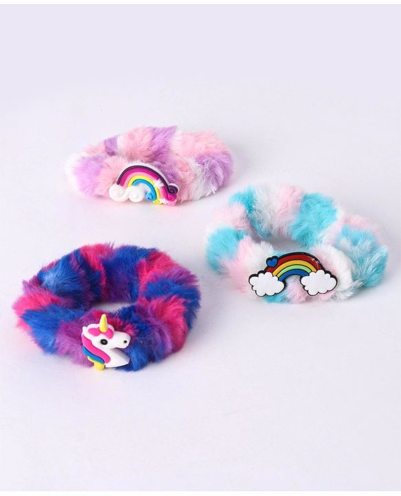 Babyhug Rubber Bands & Scrunchies Sets Free Size- Multicolor