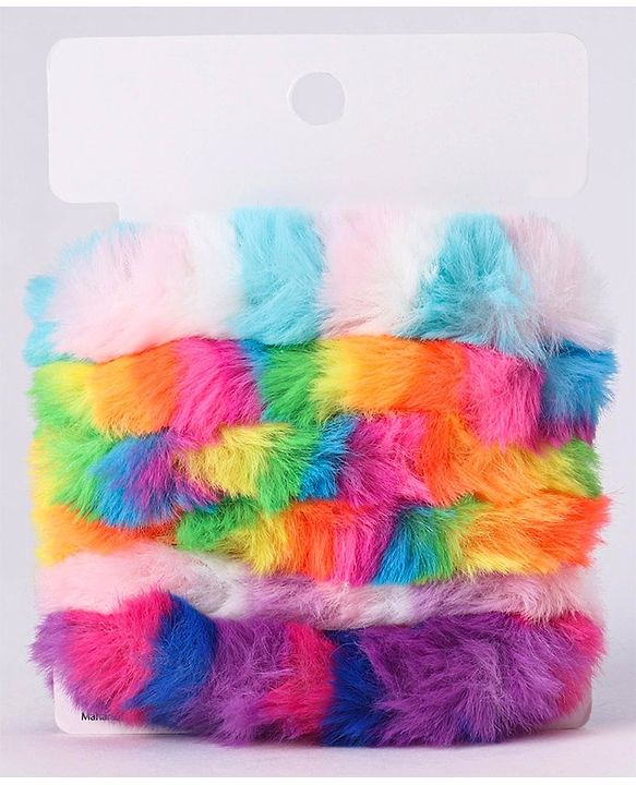 Babyhug Rubber Bands & Scrunchies Sets Free Size- Multicolor