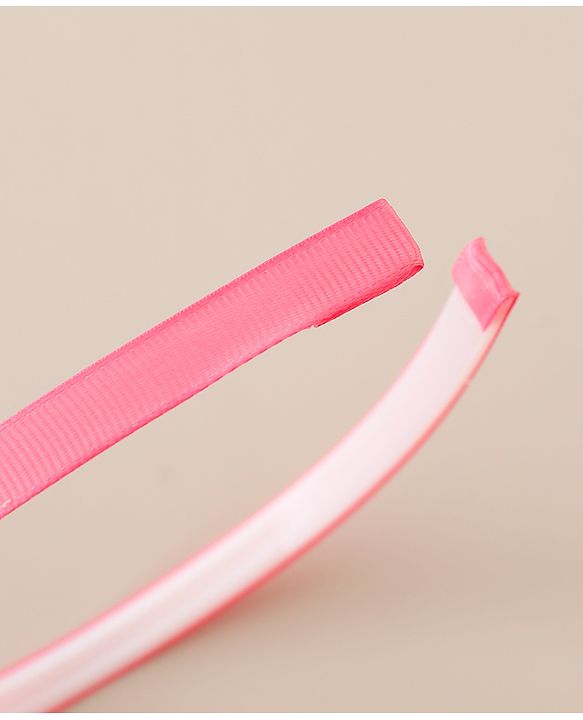 Babyhug Hair Bands With Flower Applique Free Size Pack of 2-  Peach & Purple