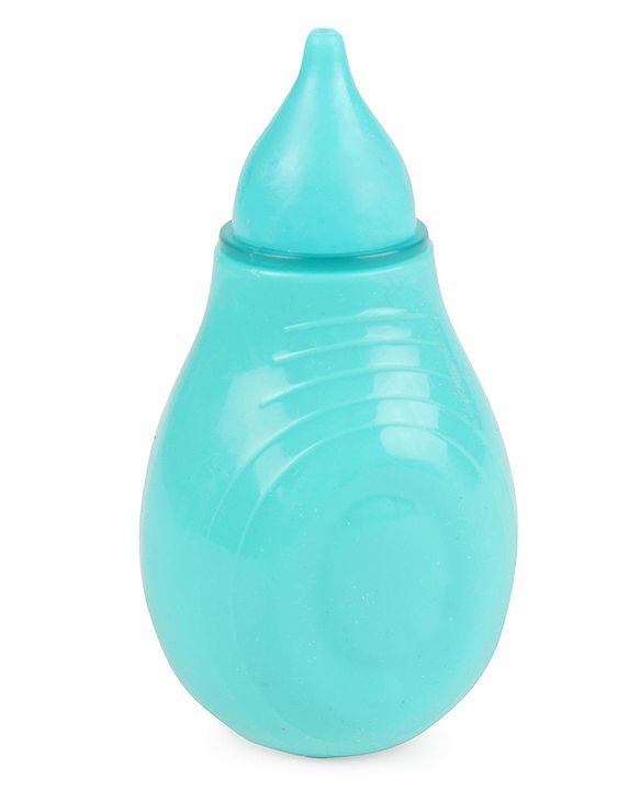 Babyhug 2-in-1 Nasal Aspirator & Ear Syringe for Babies Blue  Soft Tip| Safe | Hygienic | Newborns | BPA Free | Cold Relief | Easy to Clean | Travel Friendly