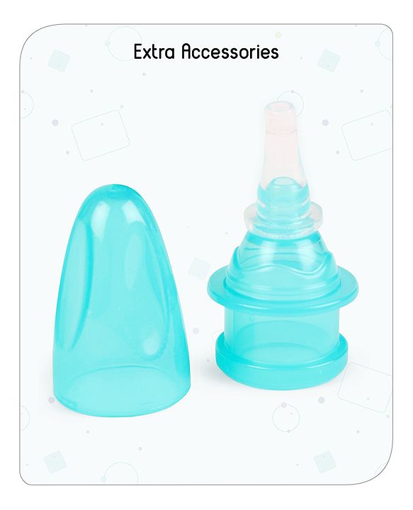 Babyhug 2-in-1 Nasal Aspirator & Ear Syringe for Babies Blue  Soft Tip| Safe | Hygienic | Newborns | BPA Free | Cold Relief | Easy to Clean | Travel Friendly