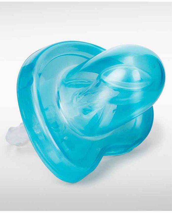 Babyhug Full Silicone Orthodontic Soother with Protective Cover  Turquoise | BPA Free | Gentle on Gums | Easy to Sterilize |Psychological Breathing