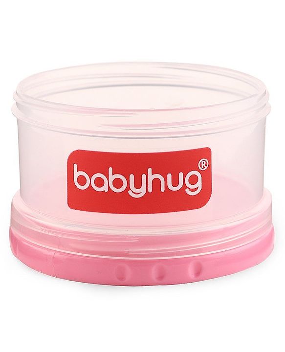 Babyhug Milk Powder Container 4 Racks 75 ml each - Blue Pink Yellow