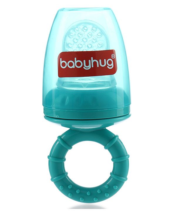 Babyhug 2-in-1 Fruit & Food Nibbler with Mesh and Silicone Sac  | Safe | BPA Free | Baby Feeder | Soft Silicone