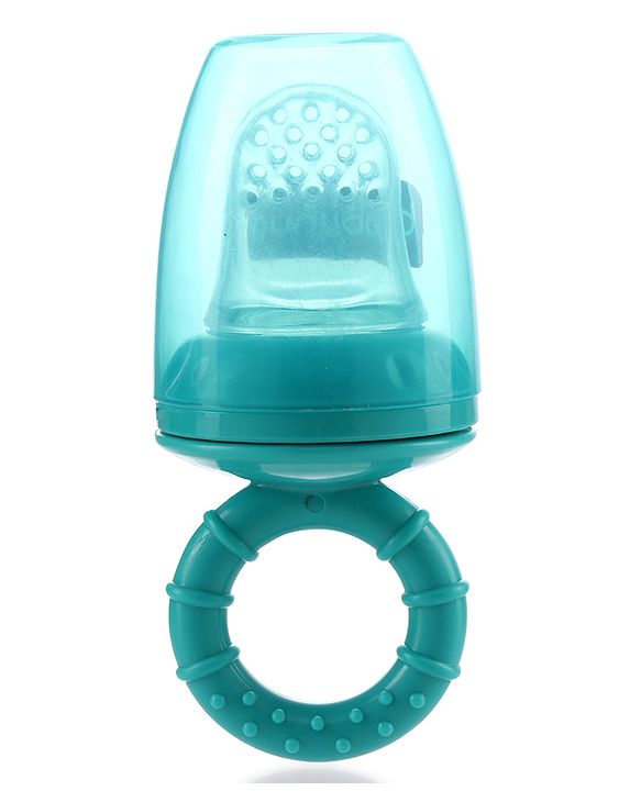 Babyhug 2-in-1 Fruit & Food Nibbler with Mesh and Silicone Sac  | Safe | BPA Free | Baby Feeder | Soft Silicone