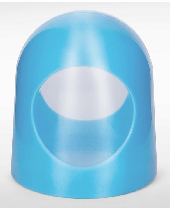 Babyhug Bubble Anti-Colic Feeding Bottle with Dual Handles - Blue & White, 250 ml | Sterilizable | BPA-Free | Bottle for Babies | Newborns | Toddlers