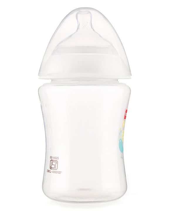 Babyhug Wide Neck Polypropylene  Anti- Colic Feeding Bottle - 250 ml