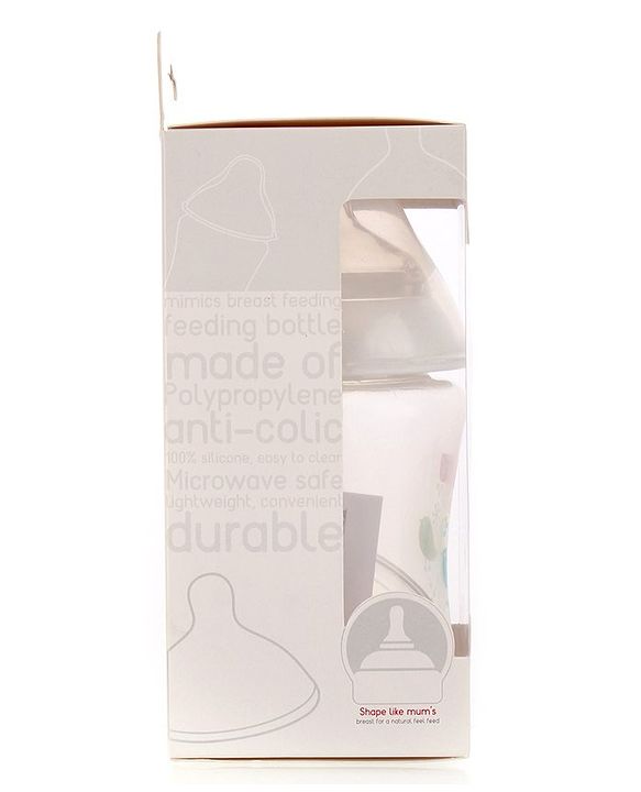 Babyhug Wide Neck Polypropylene  Anti- Colic Feeding Bottle - 250 ml