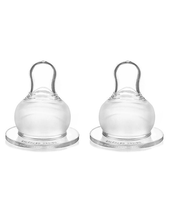 Babyhug Fast Flow Silicone Nipples for Feeding Bottles  Pack of 2 |BPA Free| Soft |Safe | Natural Feel | Silicone
