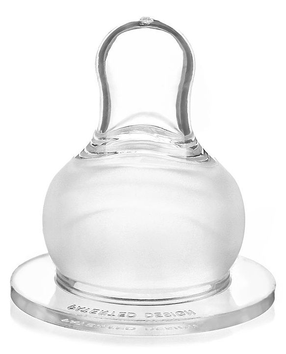 Babyhug Fast Flow Silicone Nipples for Feeding Bottles  Pack of 2 |BPA Free| Soft |Safe | Natural Feel | Silicone