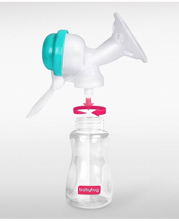 Babyhug Manual Breast Pumpwith Free Lactation Consultation  - Blue