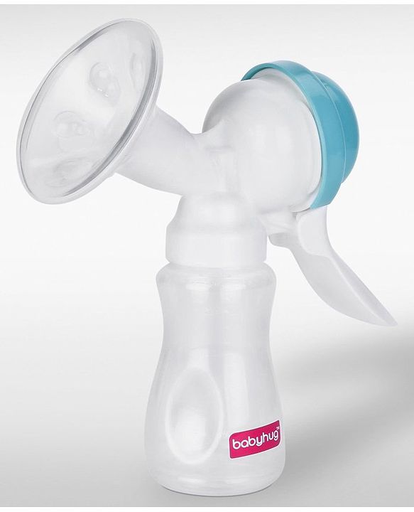 Babyhug Manual Breast Pumpwith Free Lactation Consultation  - Blue
