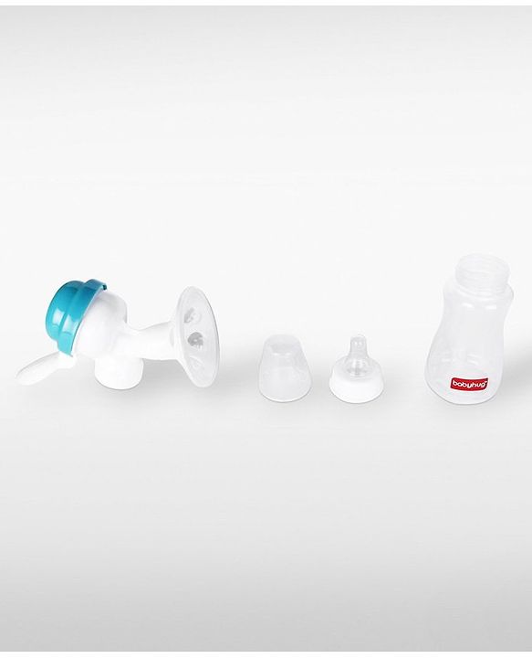 Babyhug Manual Breast Pumpwith Free Lactation Consultation  - Blue