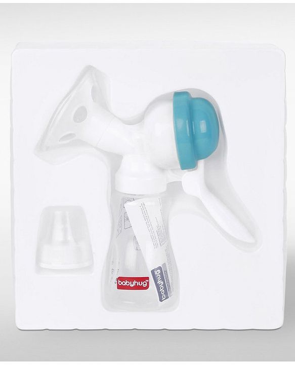 Babyhug Manual Breast Pumpwith Free Lactation Consultation  - Blue