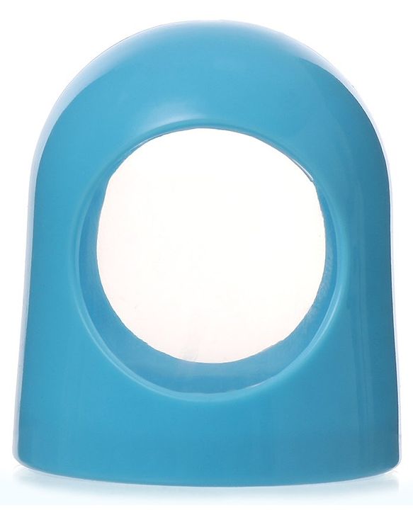 Babyhug Bubble Anti-Colic Sterilizable Feeding Bottle Blue - 125 ml | BPA-Free | Leak-Resistant| Silicone | Mimics Natural Feeding | Spirally Grooved