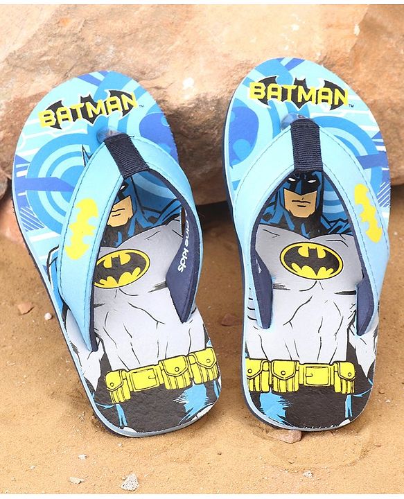Pine Kids Flip Flops Batman Print - Blue