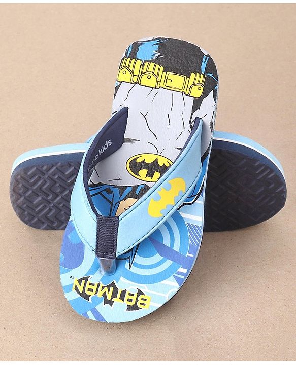 Pine Kids Flip Flops Batman Print - Blue