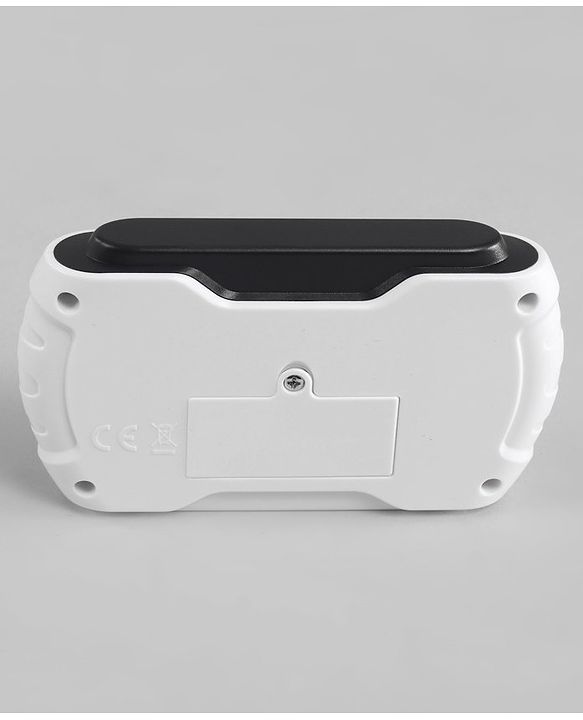 Babyhug Battery Operated Ride On Car with Music & Lights - White| Forward & Reverse Drive| Wide Comfortable Seat| Rechargeable Battery| Remote Control| Pre-loaded Music with USB & AUX