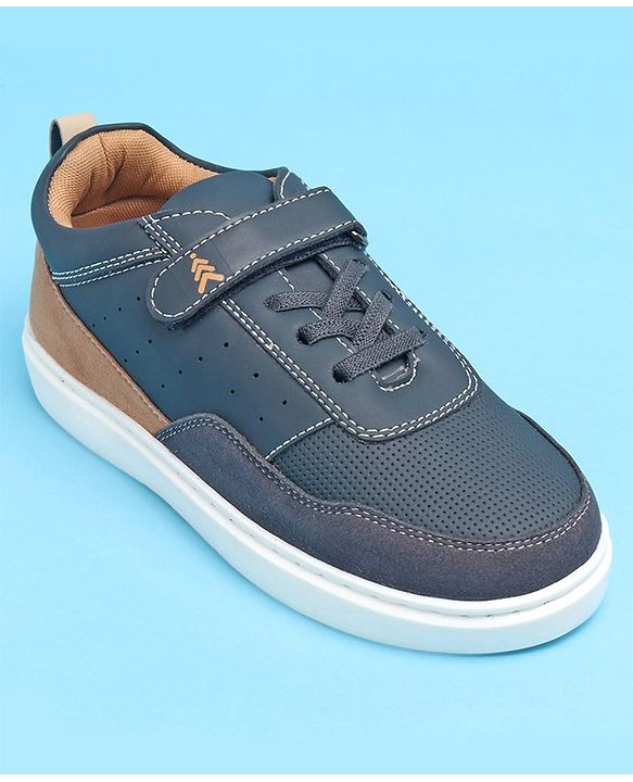 Pine Kids Casual Shoes with Velcro Closure - Navy Blue