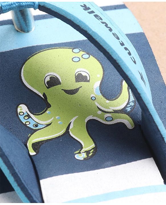 Cute Walk by Babyhug Back Strap Closure Flip Flops - Blue