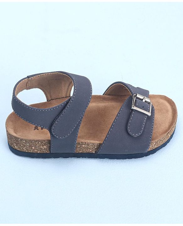 Pine Kids Sandals with Velcro Closure - Navy Blue