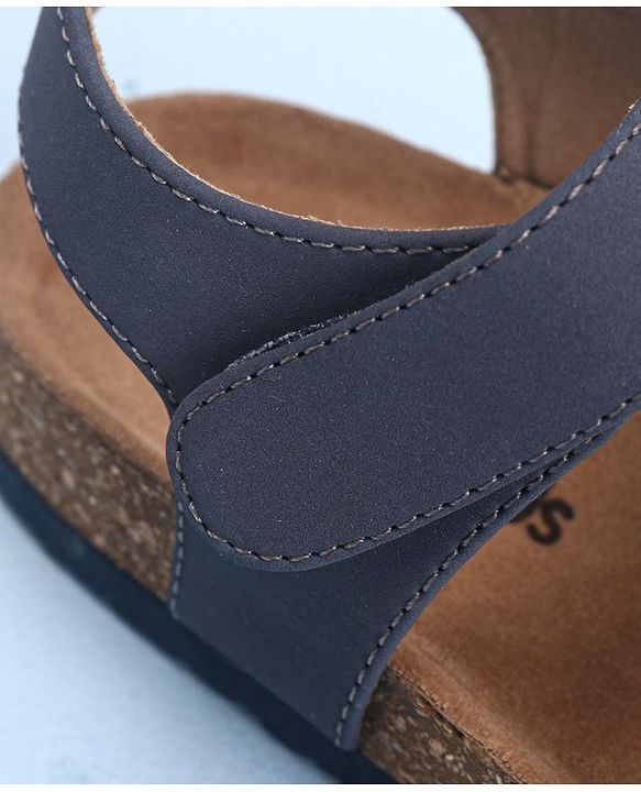 Pine Kids Sandals with Velcro Closure - Navy Blue