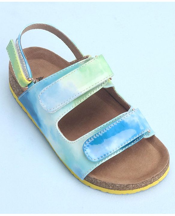 Pine Kids Sandals with Velcro Closure - Blue