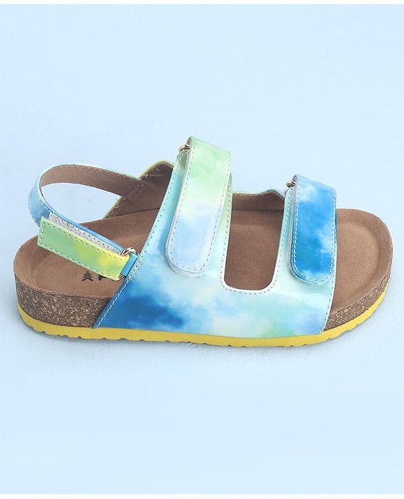 Pine Kids Sandals with Velcro Closure - Blue