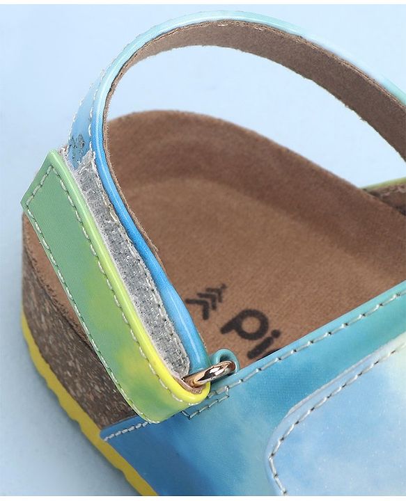 Pine Kids Sandals with Velcro Closure - Blue