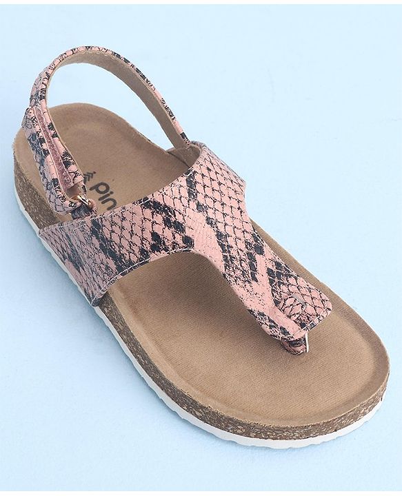Pine Kids Casual Wear Sandals with Velcro Belt Closure - Light Pink
