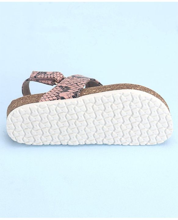 Pine Kids Casual Wear Sandals with Velcro Belt Closure - Light Pink