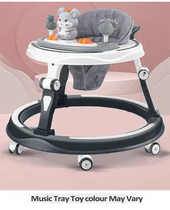 Baby Multi Function Adjustable Height Baby Walker with Toy Bar Music Black White Online in India Buy at Best Price from FirstCry 12832687