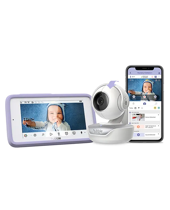 Hubble Connected Smart HD Baby Monitor With Touch Screen Viewer White &  Black Online in India, Buy at Best Price from  - 12833252