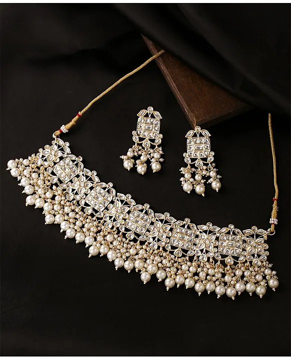 Buy Gold plated Imitation Jewelry Set All occasion Elegant Necklace set -  Griiham