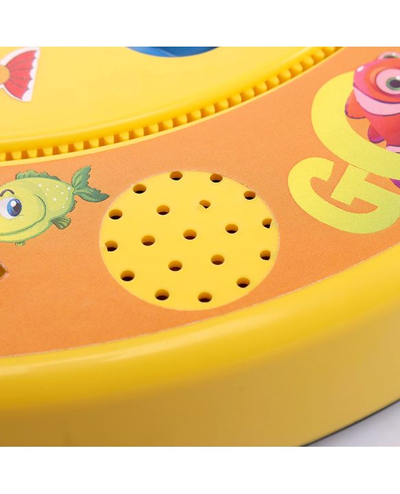 Babyhug Musical Fish Catching Game With Rotating Board 21 Fishes - Multicolour