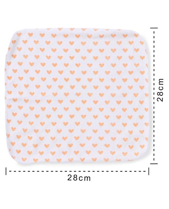 Babyhug Knit Wash Cloth Printed Pack of 8 (Color And Print May Vary)