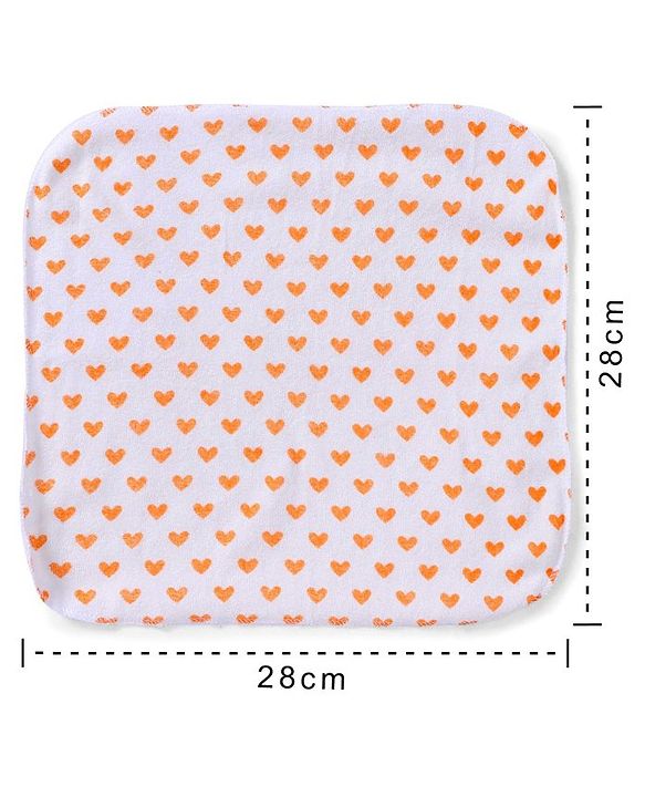 Babyhug Knit Wash Cloth Pack of 8 (Color And Print May Vary)