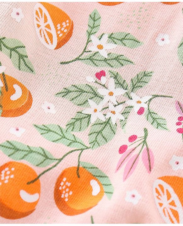 Babyhug 100% Cotton Sleeveless Onesie Floral Print - Pink