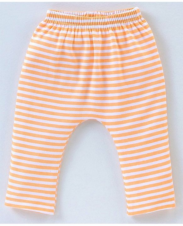 Babyhug 100% Cotton Half Sleeves Onesies with Leggings and Cap Mittens Booties Dino & Striped Print - Multicolour