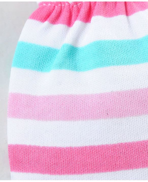 Babyhug 100% Cotton Mittens Pack of 3 - Multicolour