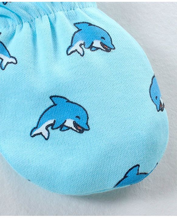 Babyhug 100% Cotton Mittens Pack of 3 - Multicolour