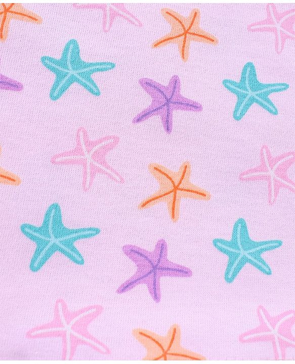 Babyhug 100% Cotton Sleeveless Slips Striped Pack of 5 - Blue & Pink